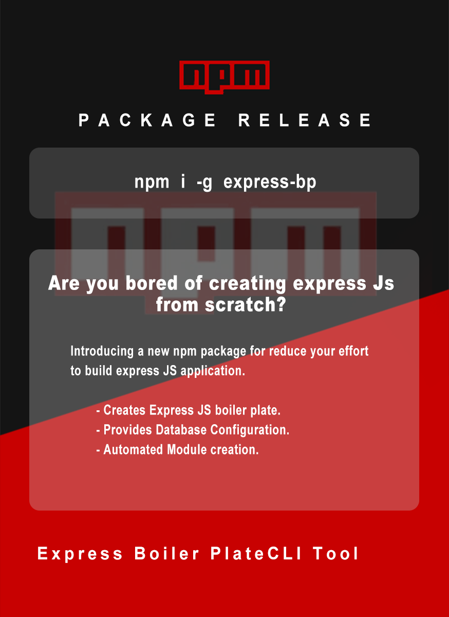 Express Boiler Plate CLI Tool